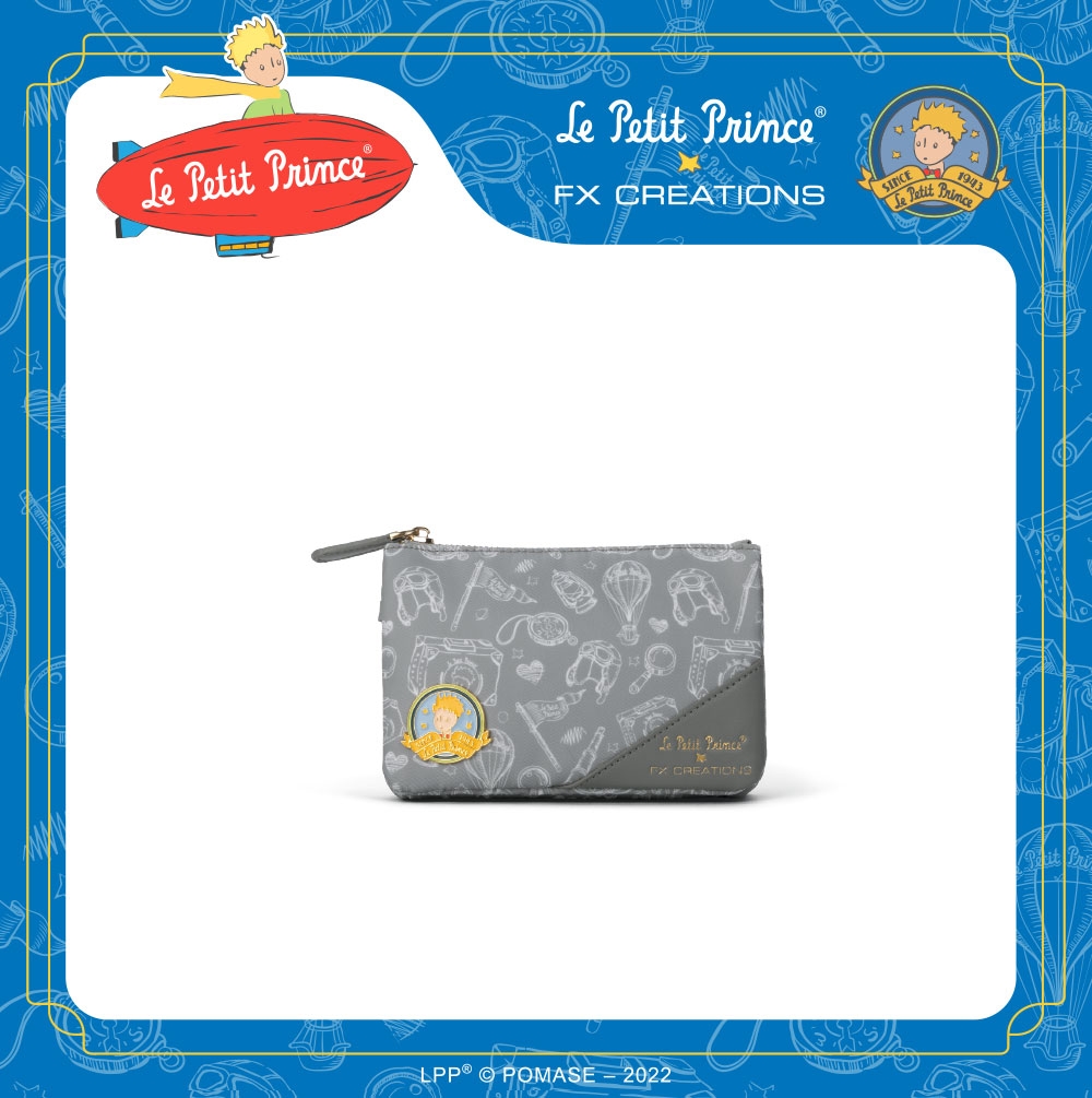 小王子Le Petit Prince聯名款】夢想啟航-三層萬用包-灰LPP76253