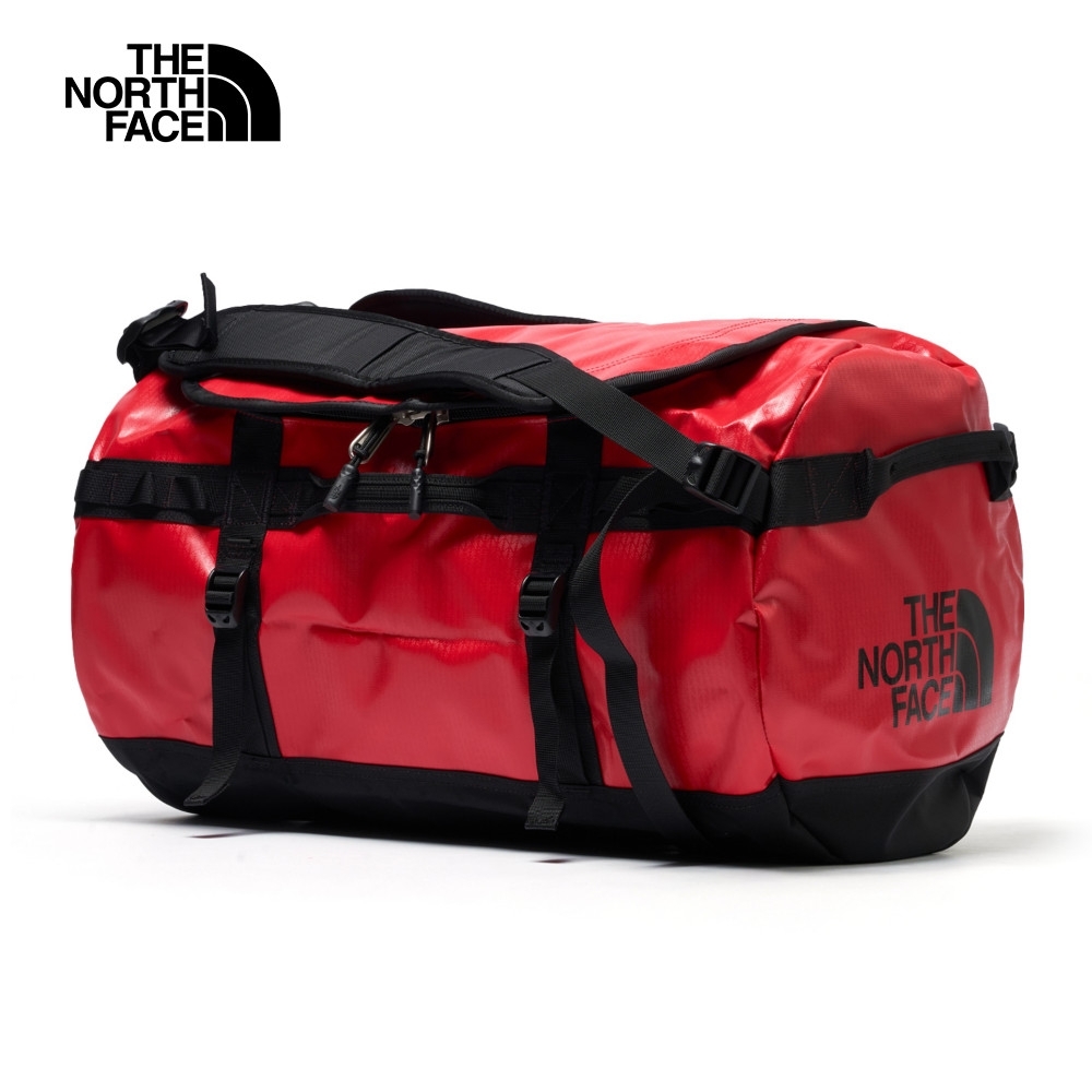 The North Face TNF 北面北臉男女款背提兩用休閒旅行包-紅色BASE CAMP
