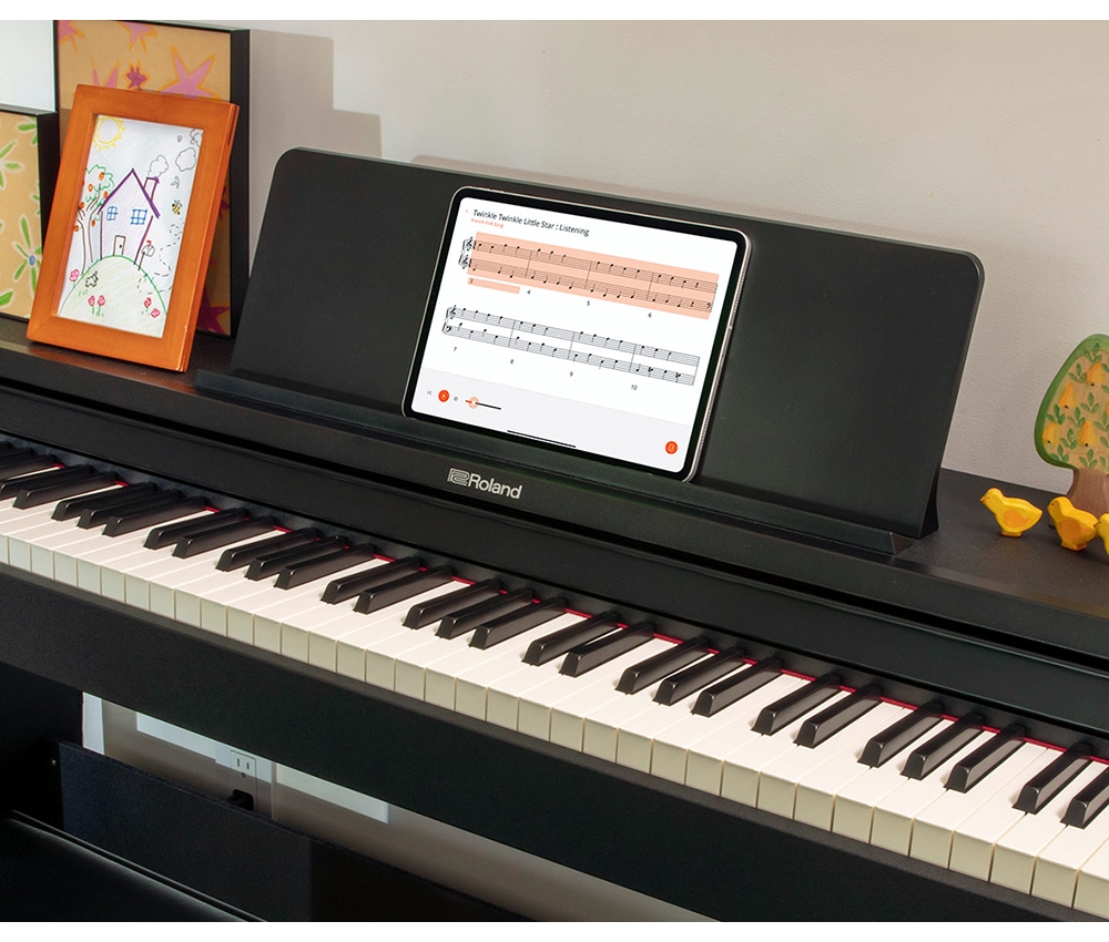 ROLAND 樂蘭』Digital Piano滑蓋式數位鋼琴RP107 / 黑色款/ 公司
