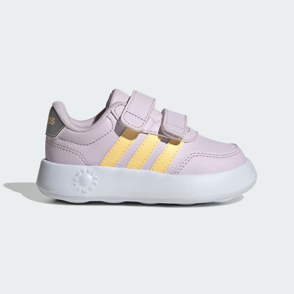 adidas 愛迪達運動鞋童鞋中童兒童魔鬼氈BREAKNET 3.0 CF I 粉KI8672