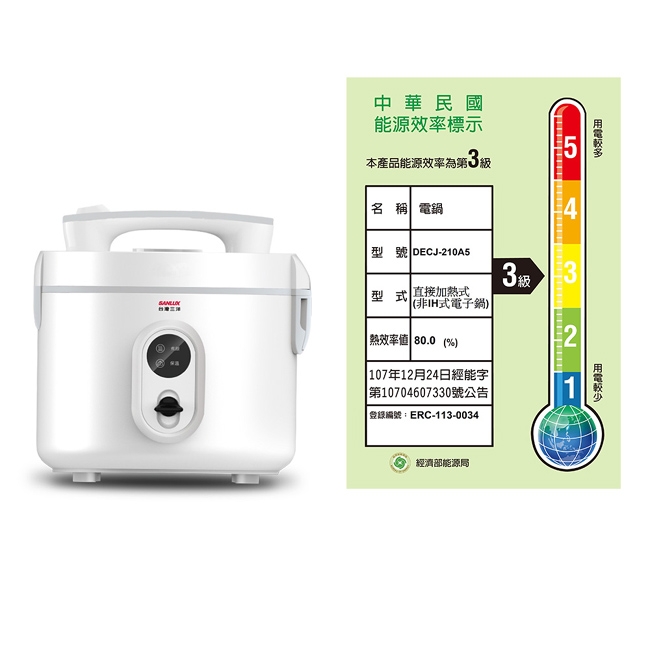 SANLUX台灣三洋 DECJ-210A5 - 詳情7