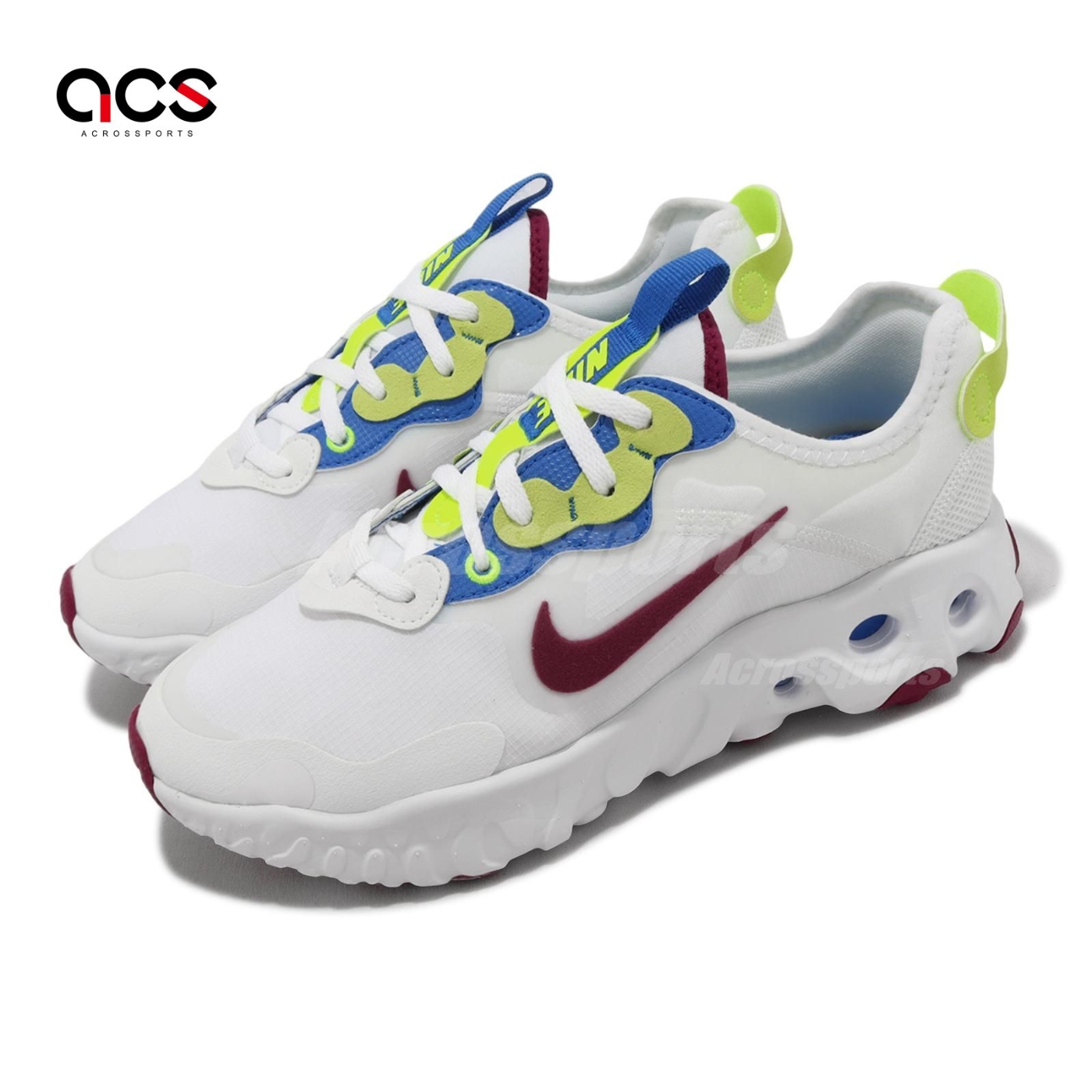 nike react art3mis white bright crimson
