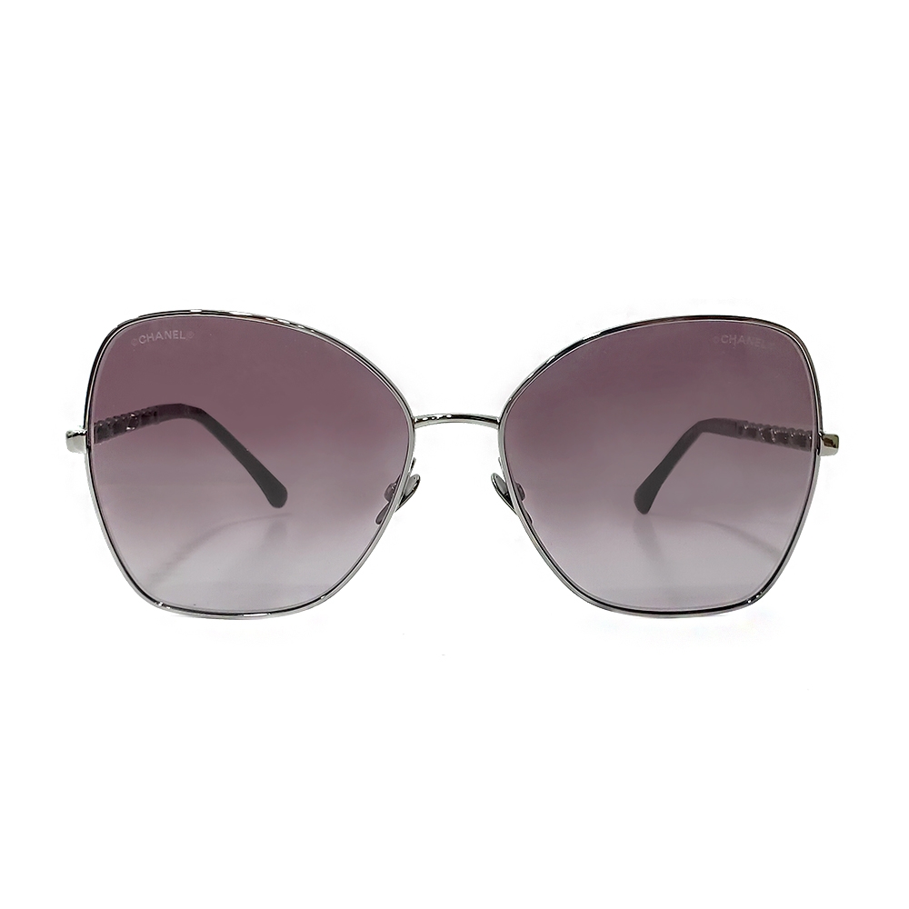 シャネル CHANEL 太阳眼镜: 矩形框太阳眼镜, acetate & chain 5553