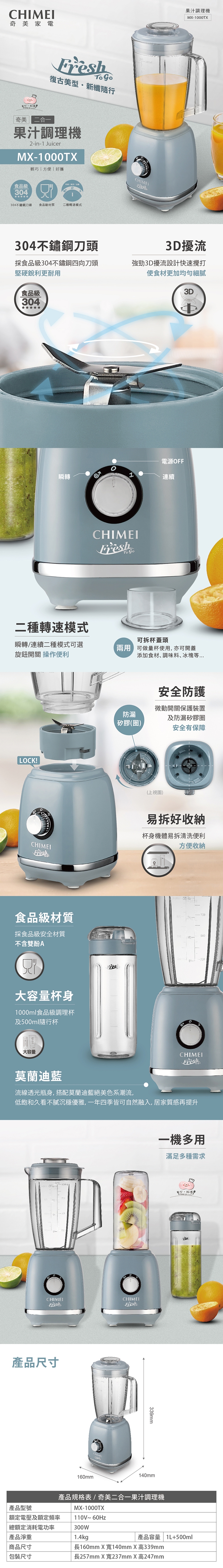 CHIMEI奇美 MX-1000TX - 詳情1