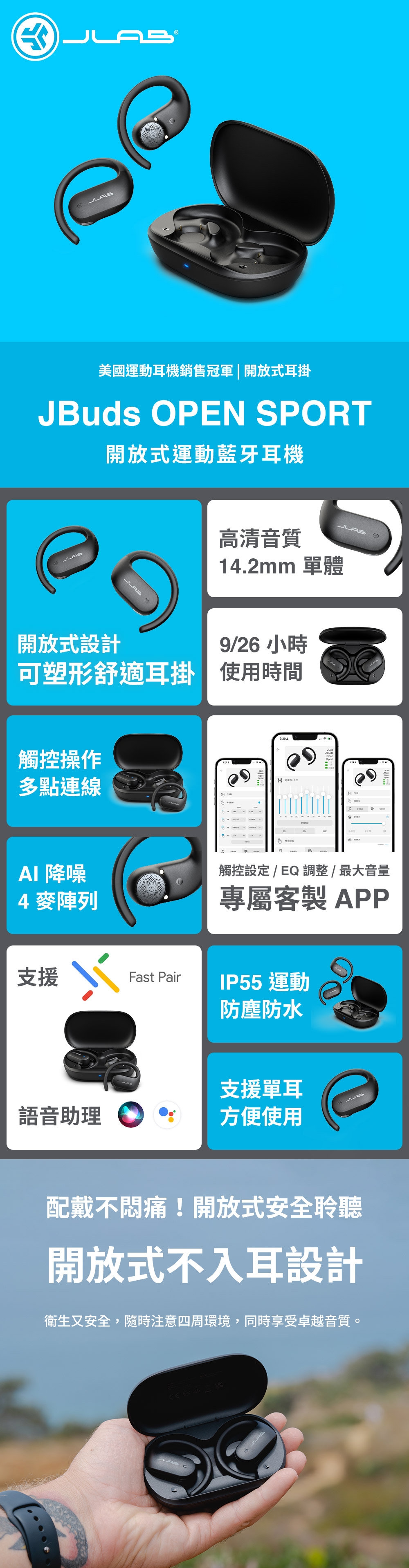 JLab JBuds OPEN SPORT - 詳情4