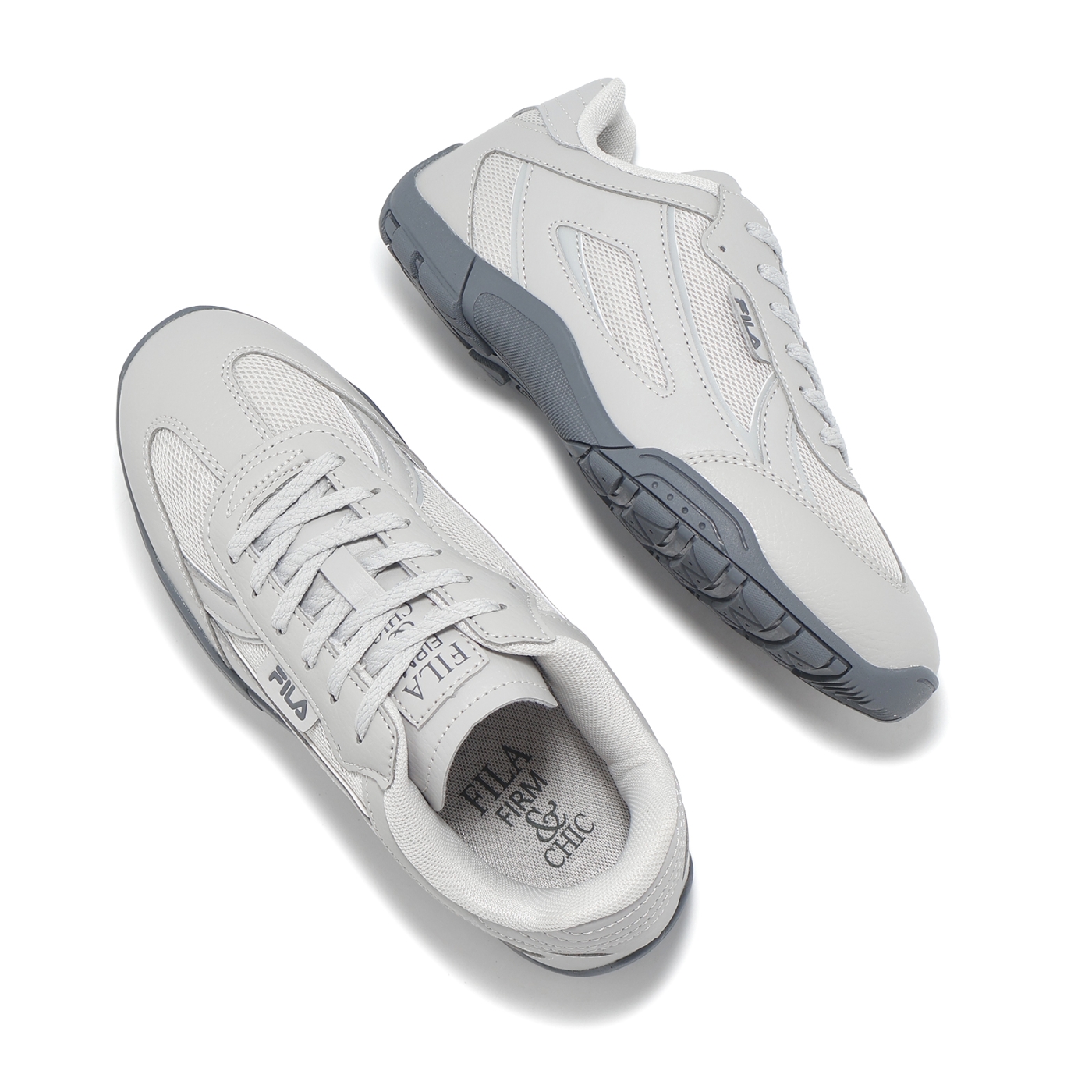 Fila 休閒鞋CHIC 女鞋灰復古德訓鞋斐樂5C944Z444 | 休閒鞋