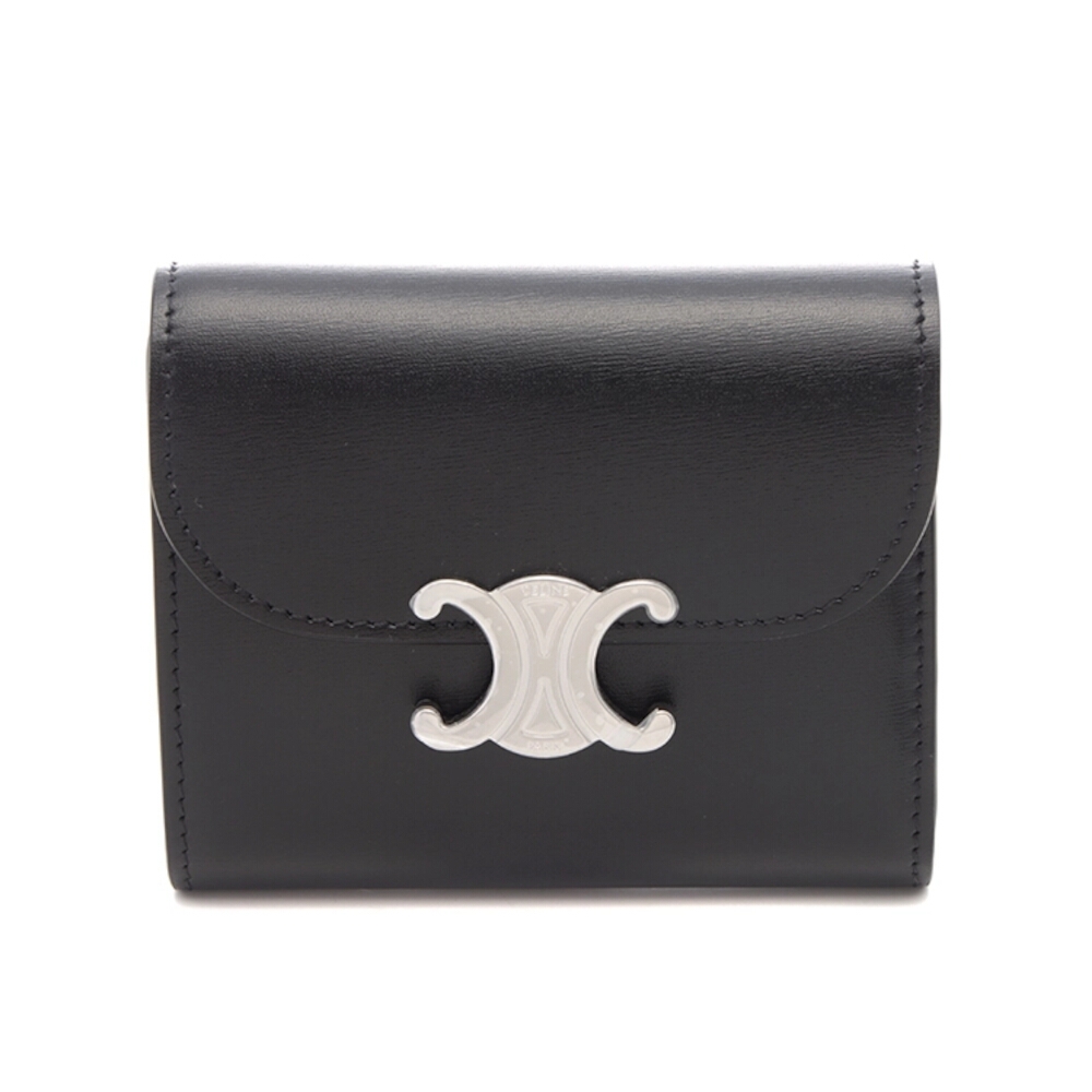 CELINE Small Flap Triomphe 凱旋門牛皮小號翻蓋零錢包卡夾皮夾