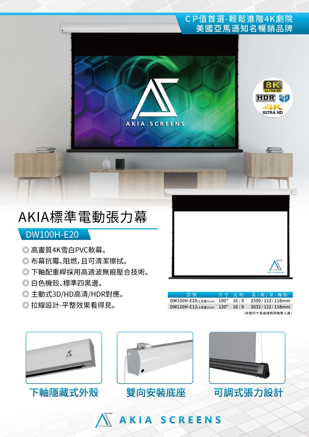 Akia Screens AK-DW100H-E20 - 詳情4