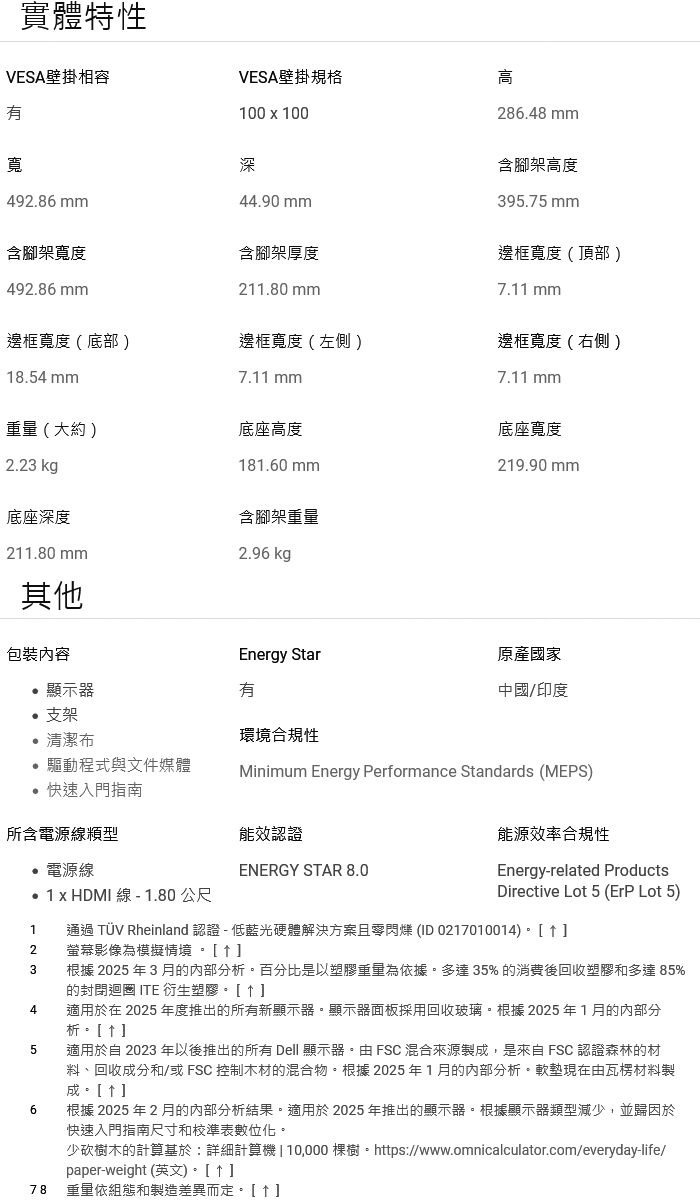 DELL戴爾 SE2225HM - 詳情6