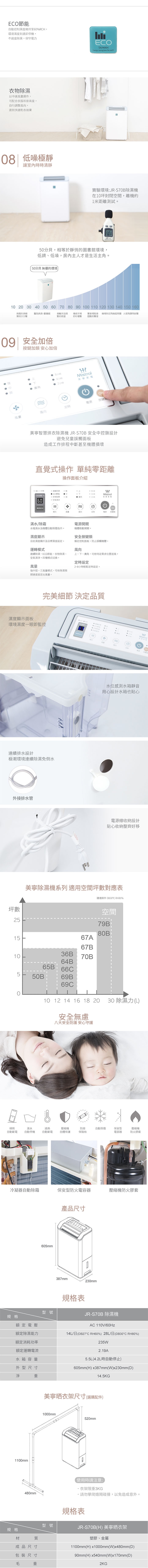 Mistral美寧 JR-S70B - 詳情2