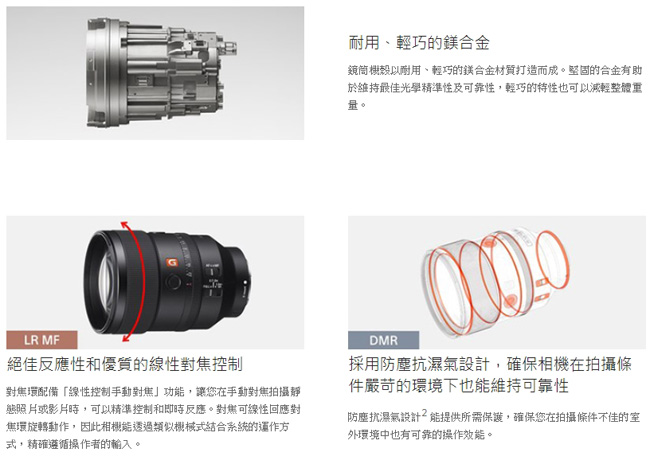 SONY索尼 SEL135mm FE 135mm F1.8GM - 詳情7