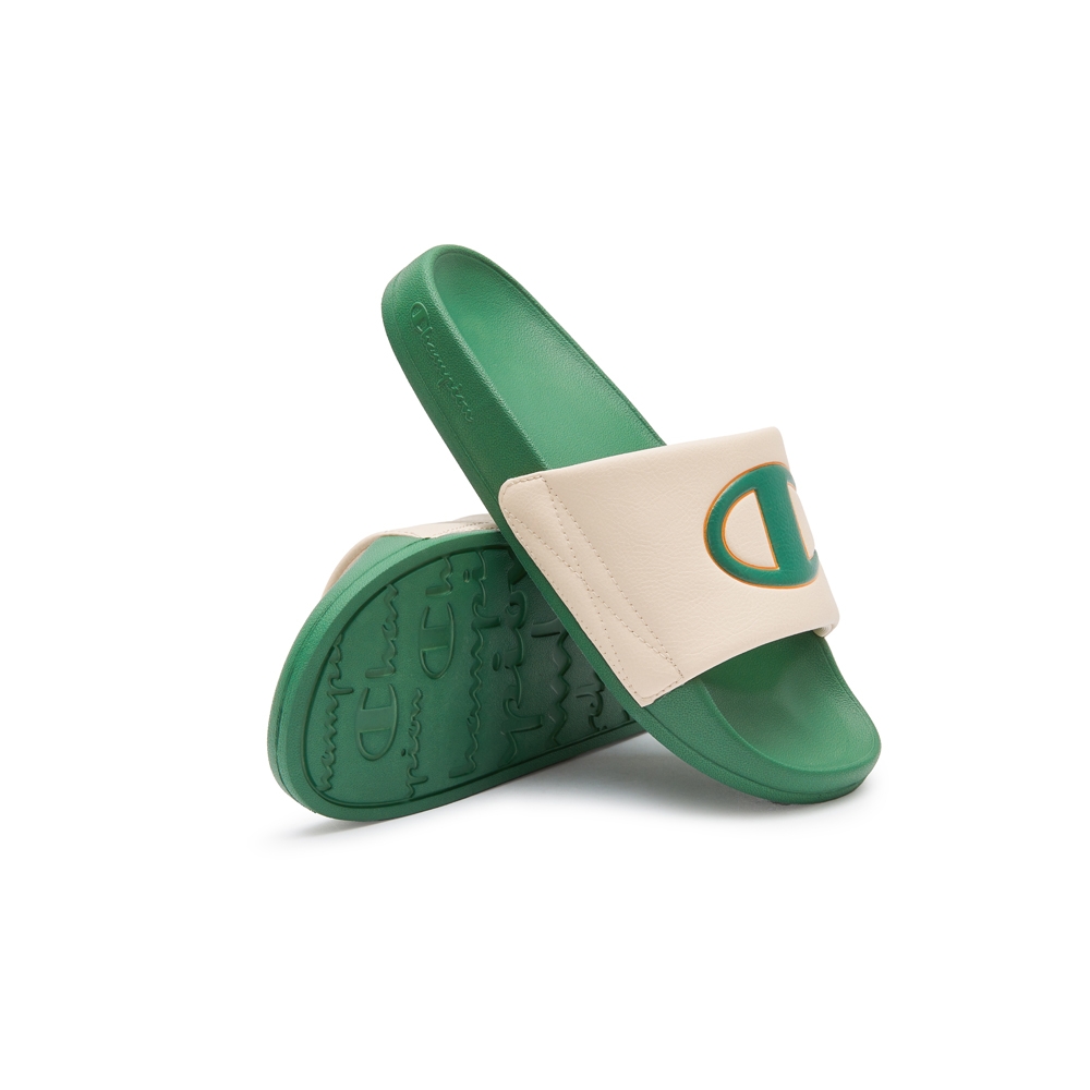 Champion 官方直營-中性款大LOGO 經典款運動拖鞋(綠) 休閒鞋| Yahoo