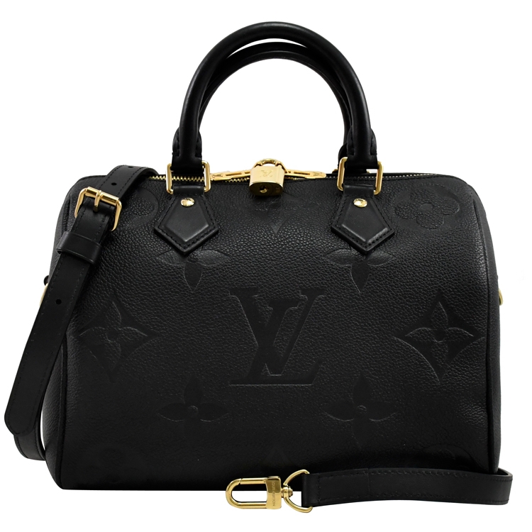 LV M58951 SPEEDY BANDOULIERE 25 經典壓花小牛皮手提/斜背兩用波士頓
