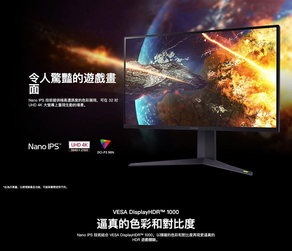 LG 樂金】UltraGear 32GQ950-B 32型Nano IPS專業玩家電競顯示器| 32型