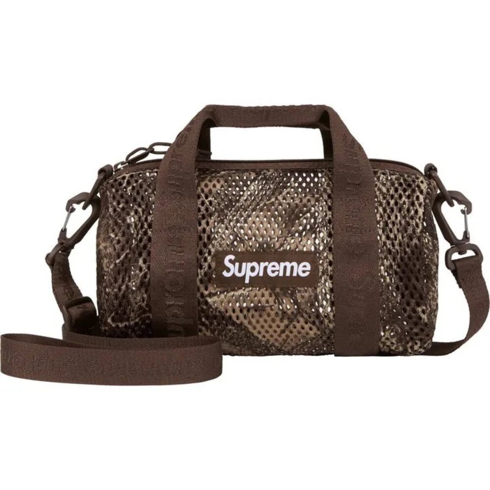 Supreme 25SS Mesh Mini Duffle Bag 3L 小水桶包黑/落葉SS25MM08DB