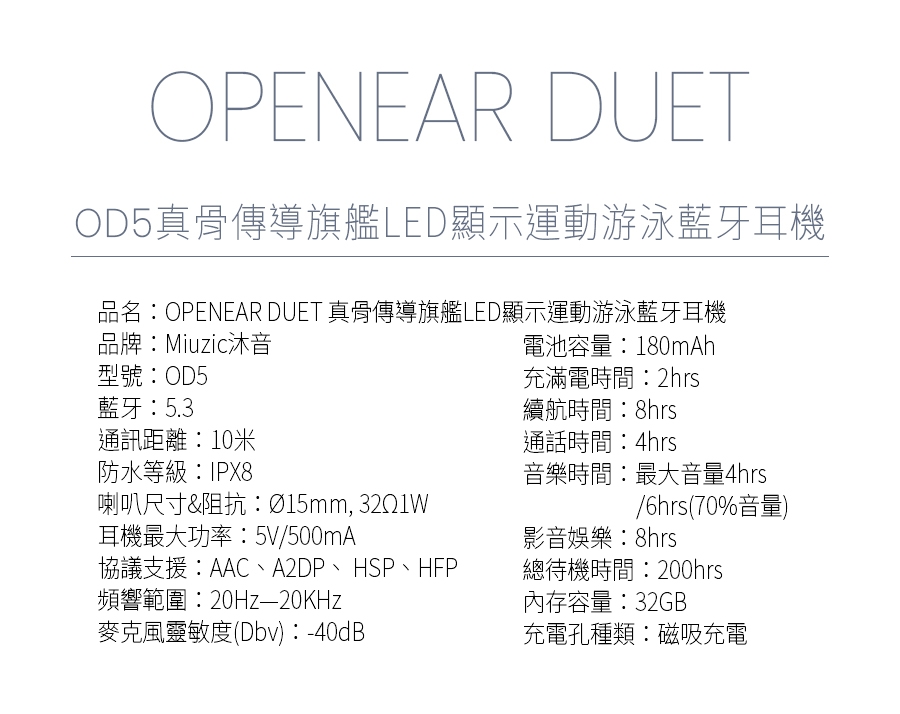 Miuzic沐音 OPENEAR DUET OD5 - 詳情15