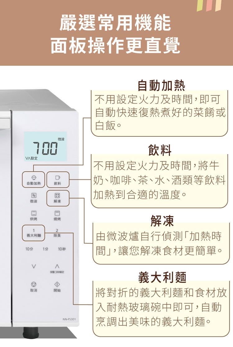 Panasonic國際牌 NN-FS301 - 詳情5