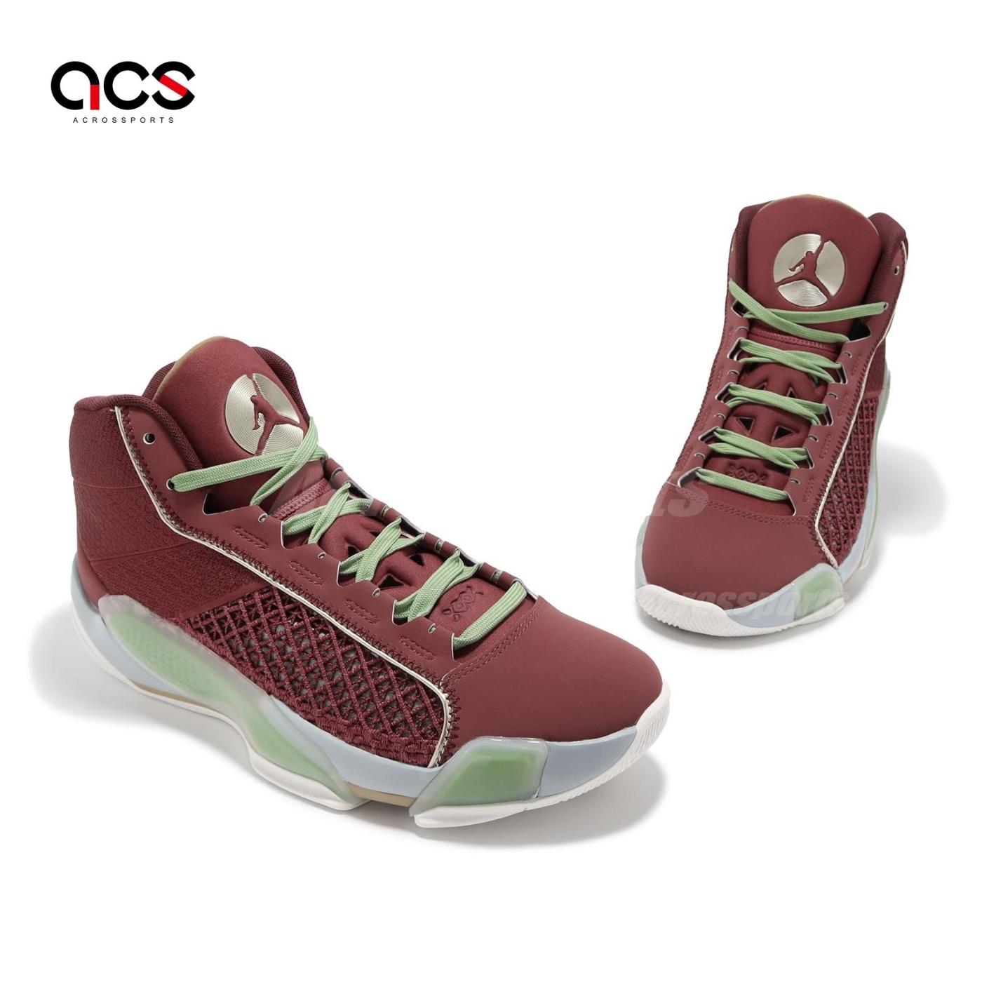 Nike 籃球鞋Air Jordan 38 XXXVIII CNY PF 新年紅綠麂皮男鞋FQ8896-600