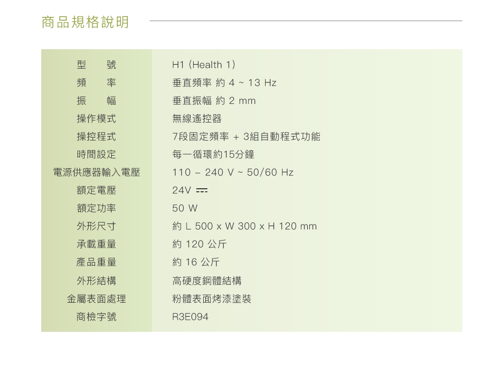 BODYGREEN H1 - 詳情20