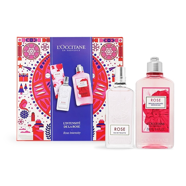 即期品)L'OCCITANE 歐舒丹玫瑰香氛沐浴節慶限定禮盒-期效202605