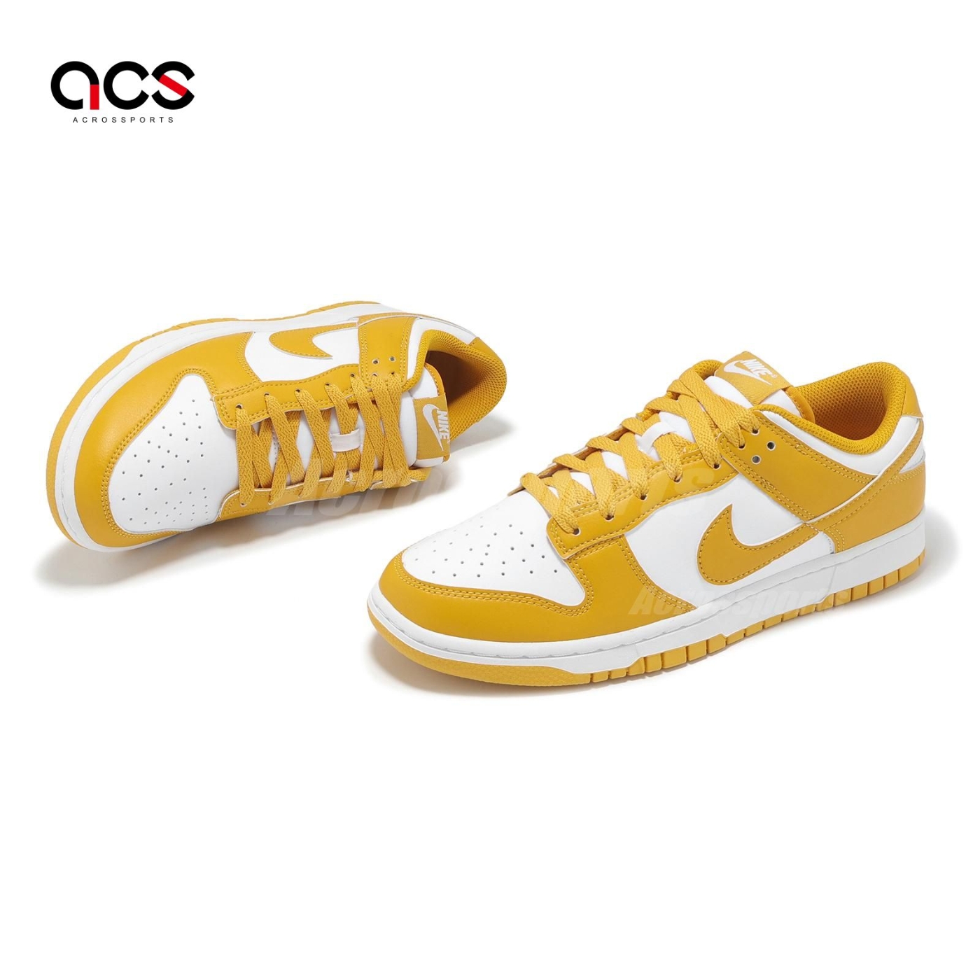 Nike 休閒鞋Dunk Low Retro 男鞋橘黃芥末黃白復古低筒HF5441-109