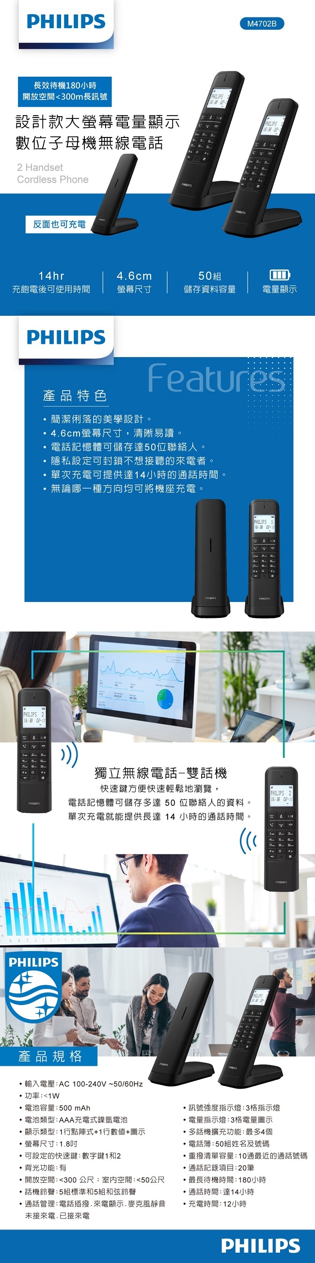 PHILIPS飛利浦 M4702B - 詳情1