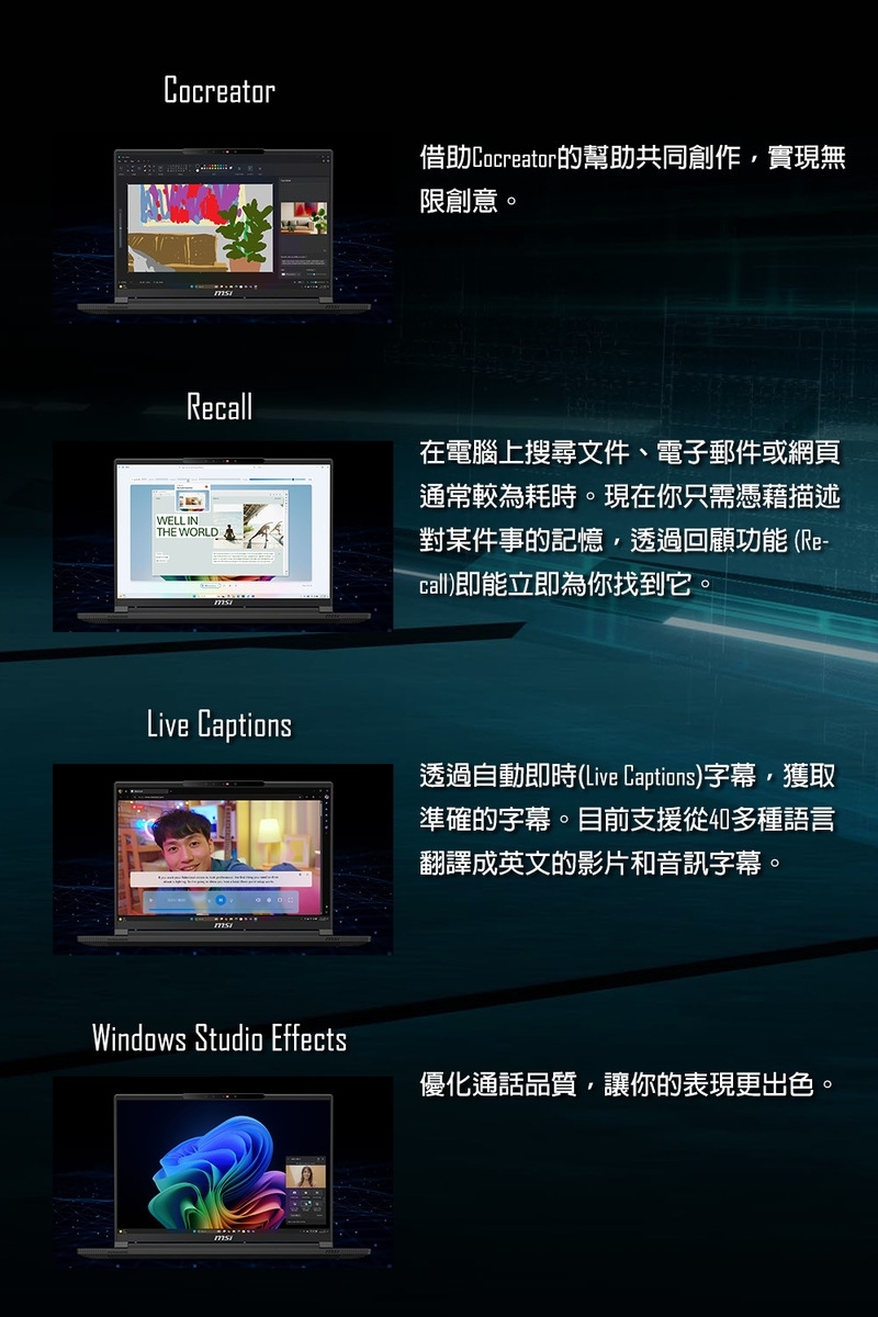 MSI微星 Stealth A3XWIG-025TW - 詳情15