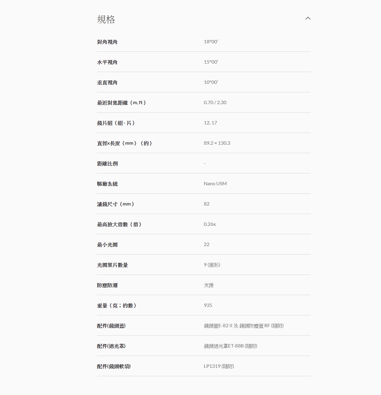 Canon佳能 RF 135mm F/1.8L IS USM - 詳情5