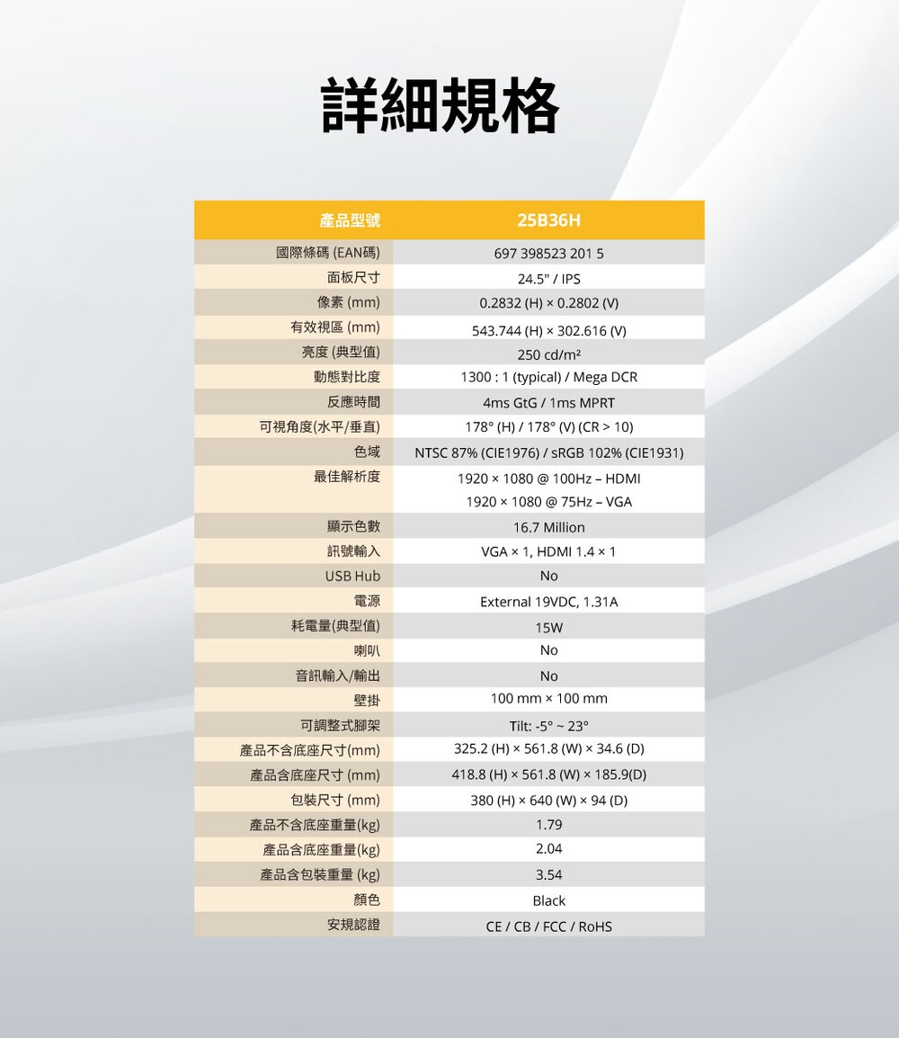 AOC 25B36H - 詳情8
