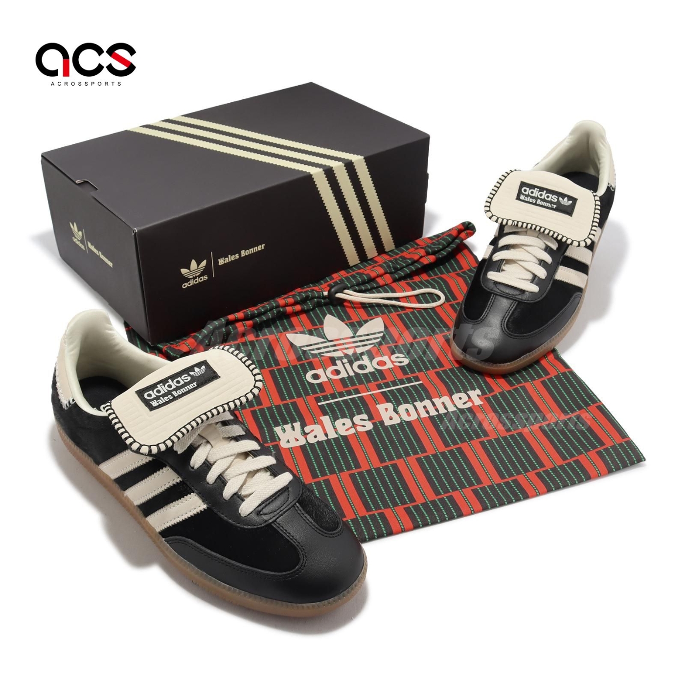 adidas X Wales Bonner Pony Tonal Samba 黑米白馬毛男鞋聯名愛迪達