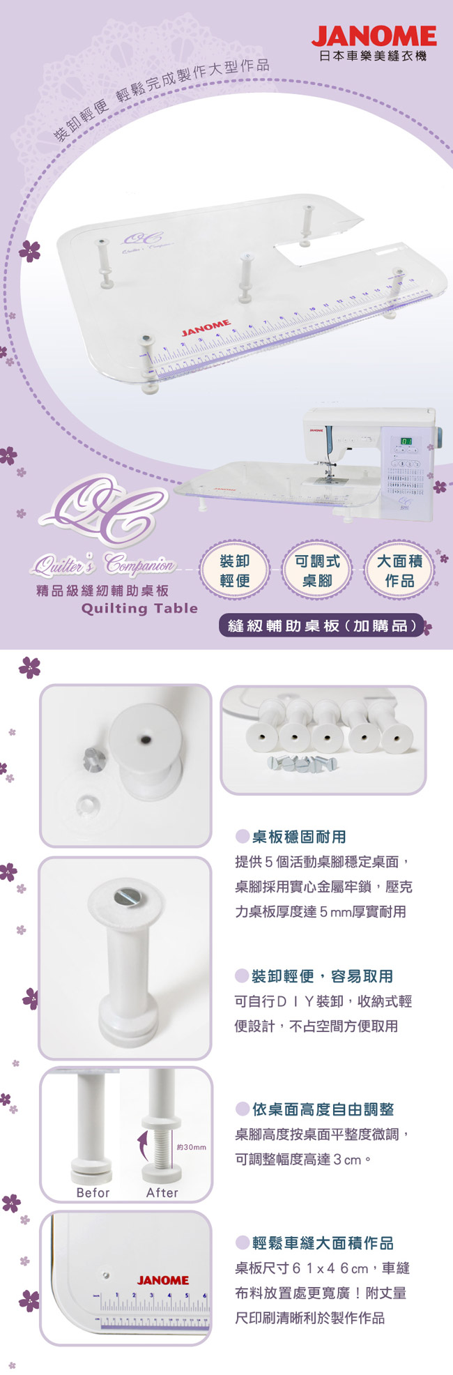 JANOME車樂美 6260QC - 詳情1