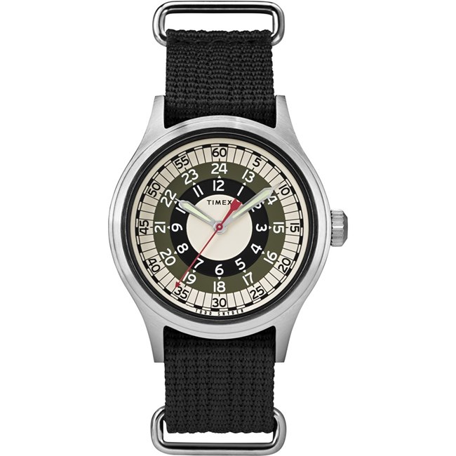 TIMEX x TODD SNYDER聯名限量MOD 摩登輪盤手錶-黑銀/40mm | 男錶