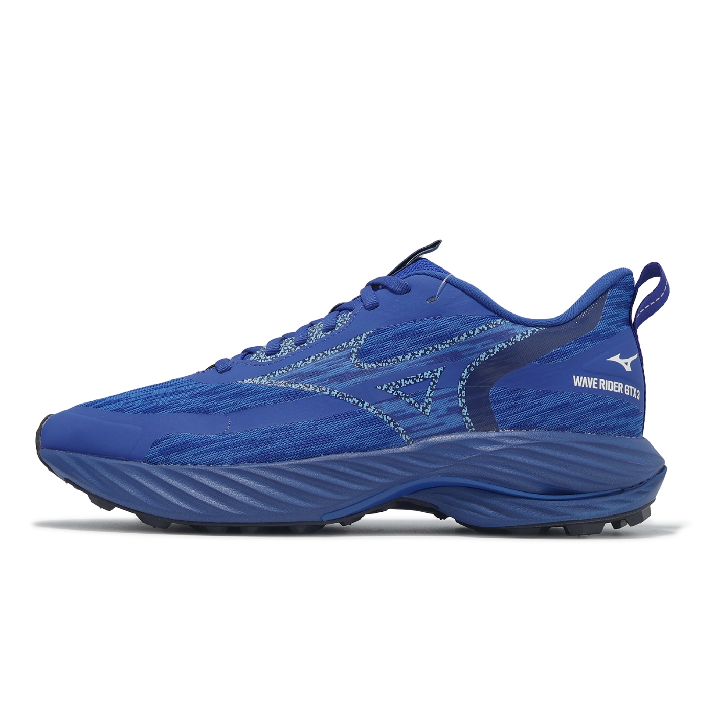 Mizuno 慢跑鞋Wave Rider GTX 3 男鞋藍防水波浪片運動鞋美津濃J1GC2579