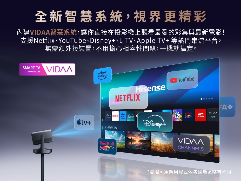 海信 Hisense C2 Ultra 4K 三雷射投影機 內建安卓TV系統