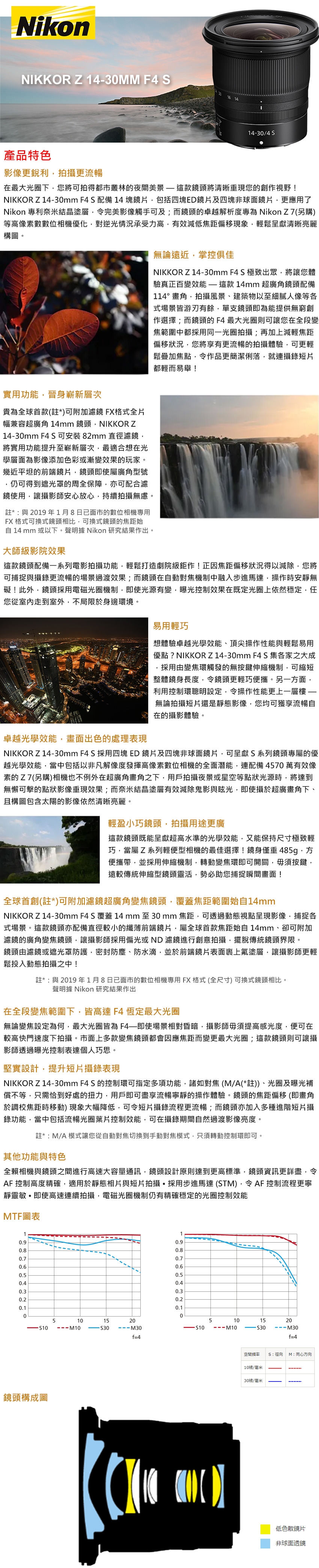 Nikon尼康 Z 14-30mm F/4 S - 詳情3