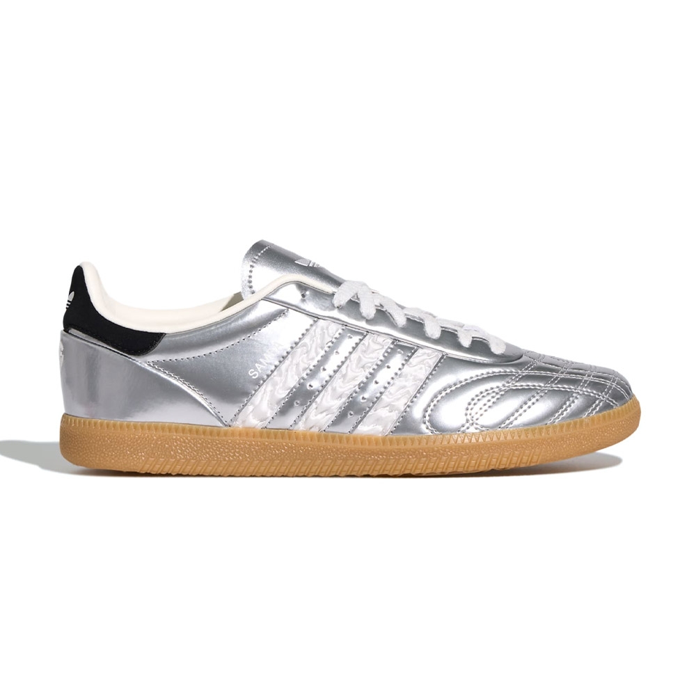 Adidas Samba Jp 男鞋女鞋銀白色液態金屬皮革膠底德訓鞋休閒鞋HP7105