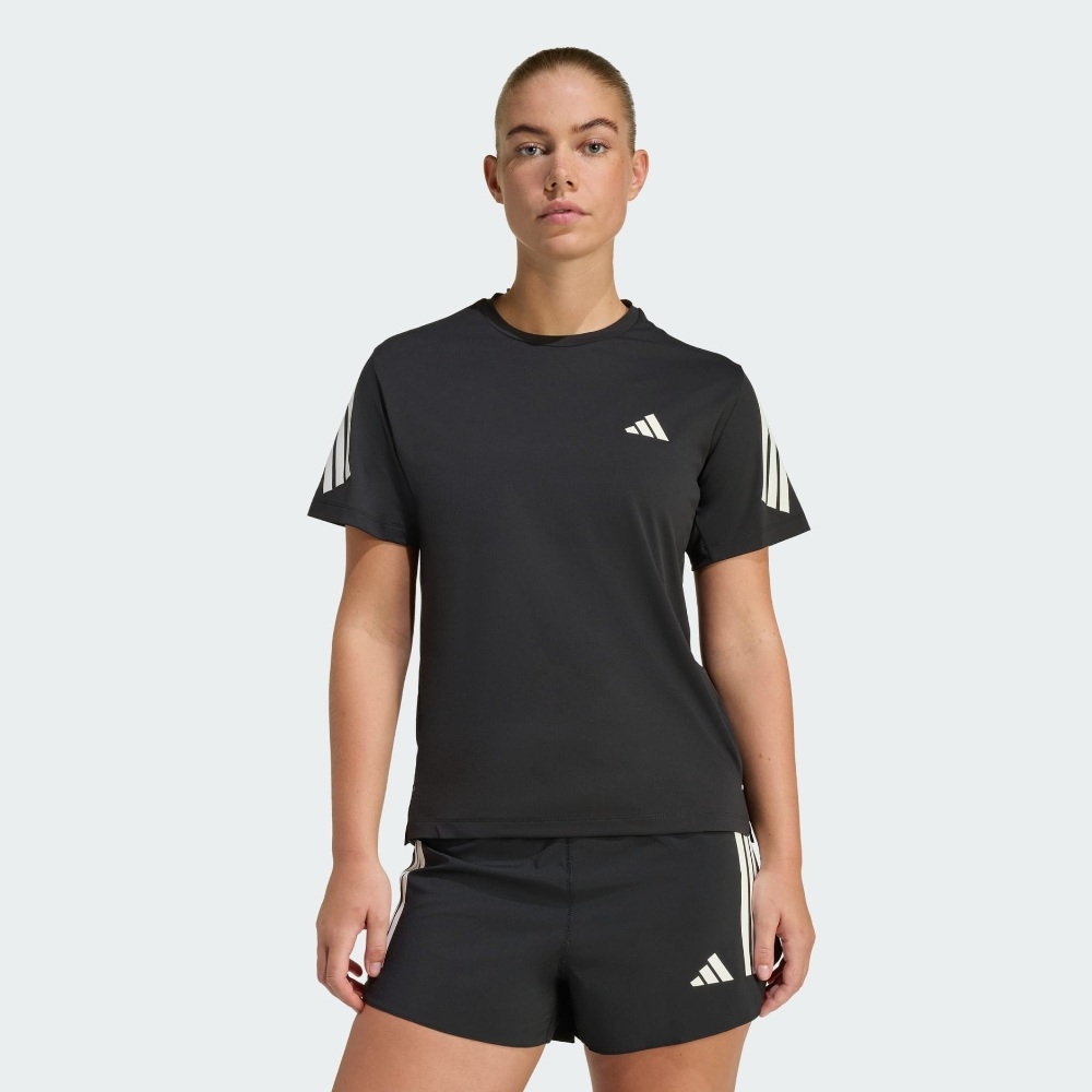 adidas 愛迪達短袖上衣女訓練慢跑寬鬆亞規ADI365/// T W 黑JZ5114