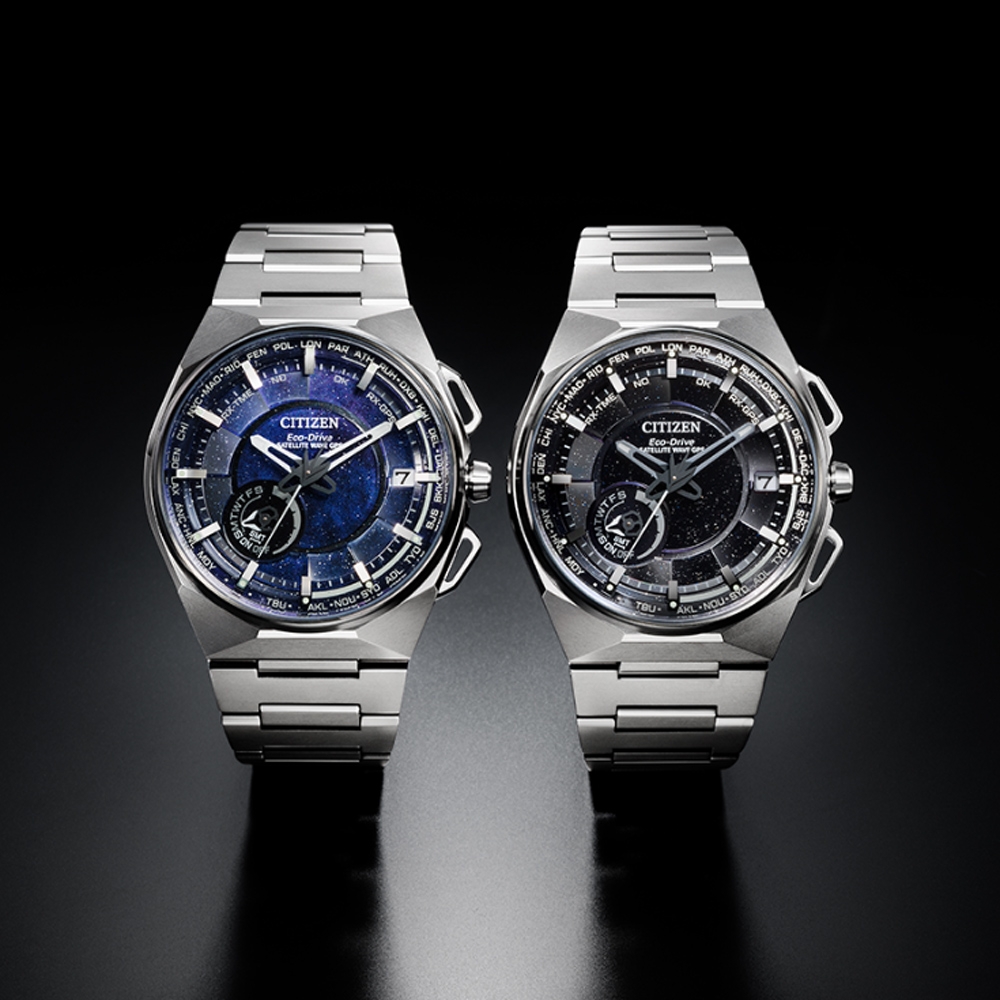 CITIZEN 星辰GENTS Satellite Wave X 限量鈦金屬GPS衛星對時錶-藍