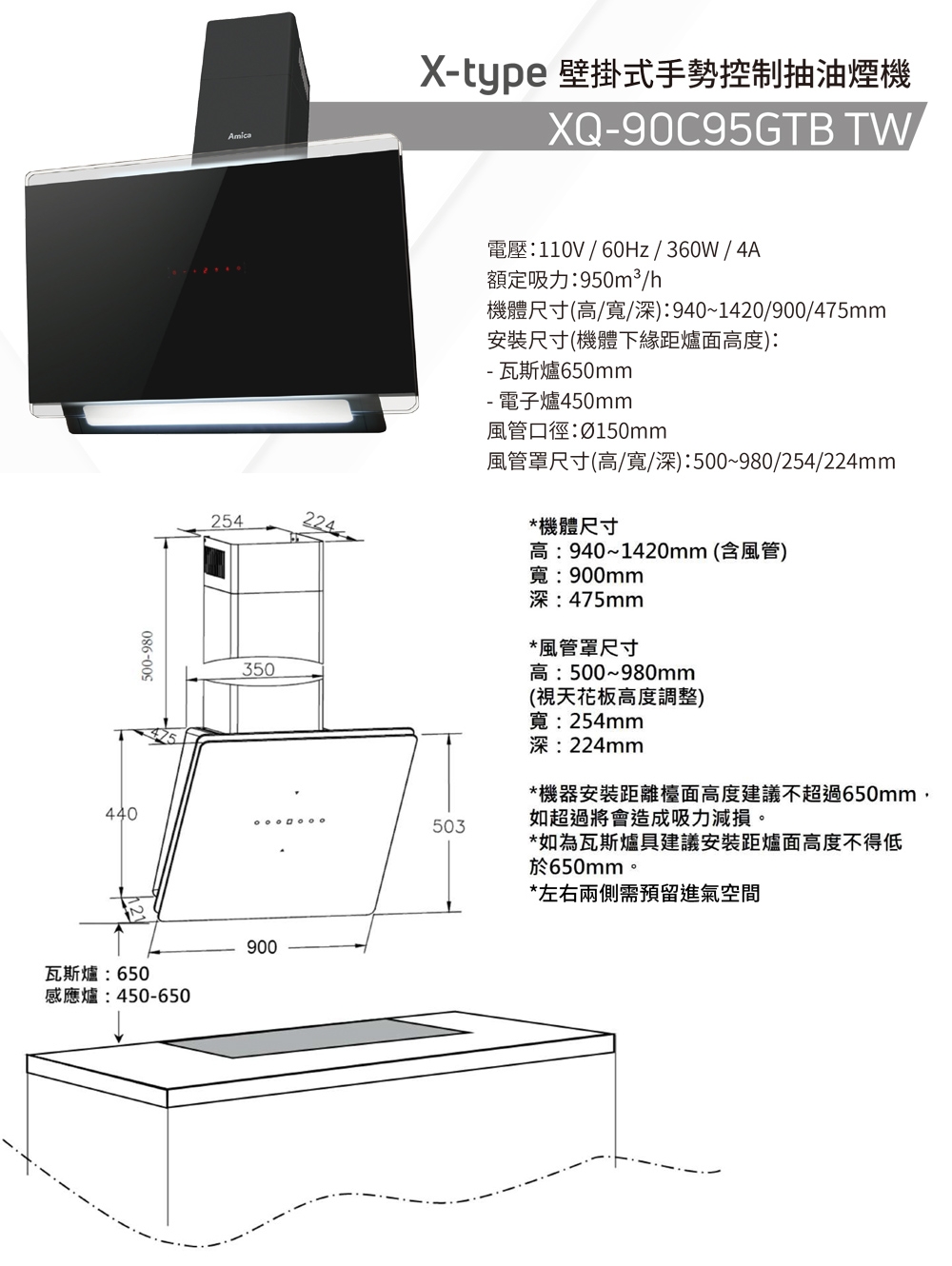 Amica XQ-90C95GTB - 詳情5