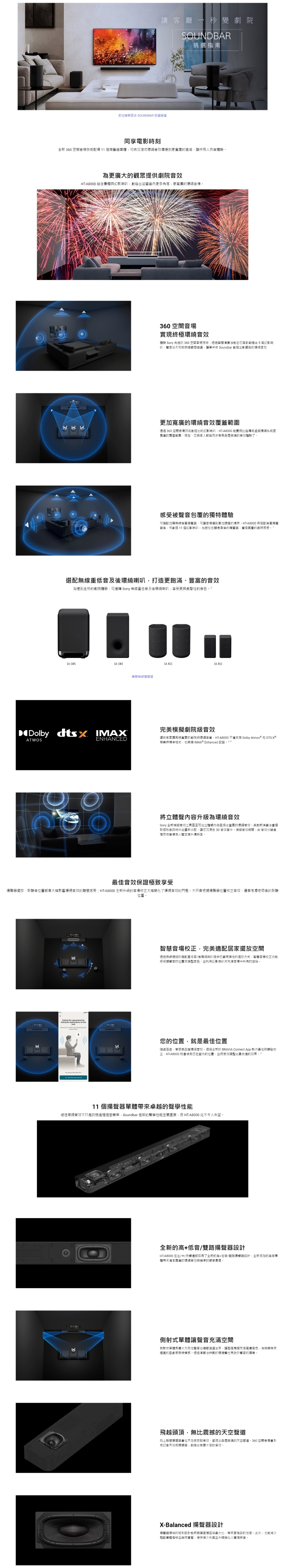 SONY索尼 HT-A8000 Bar 8 - 詳情4