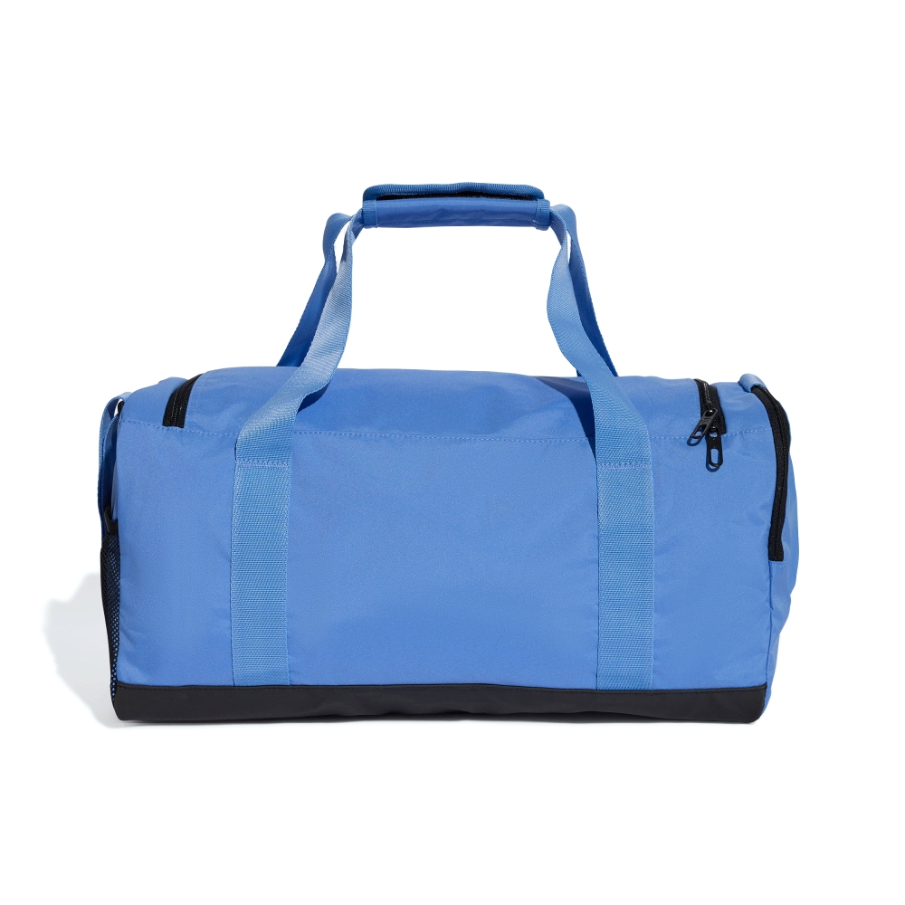 Adidas Linear Duffel S 藍色可調式內層拉鍊戶外運動健身包JX9040 | 後