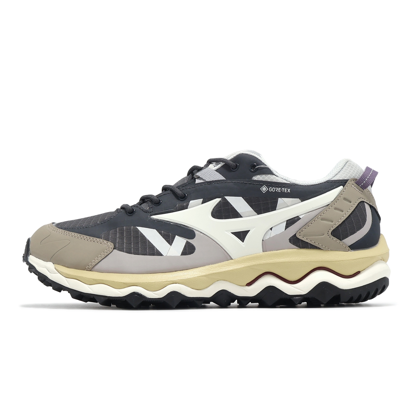 Mizuno 休閒鞋Wave Mujin TL GTX 男鞋灰棕防水米其林大底山系越野跑鞋