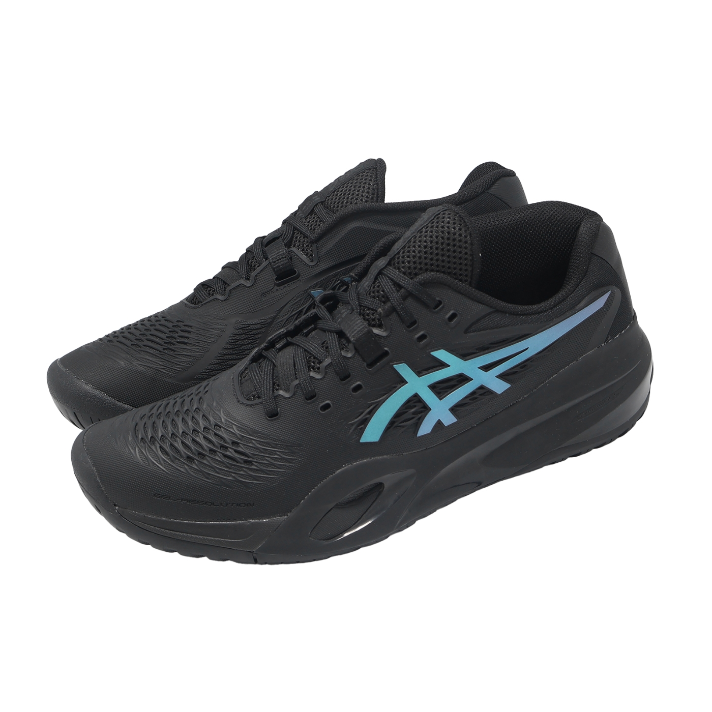 Asics 網球鞋Gel-Resolution X Night Energy 男鞋黑藍美網夜場系列