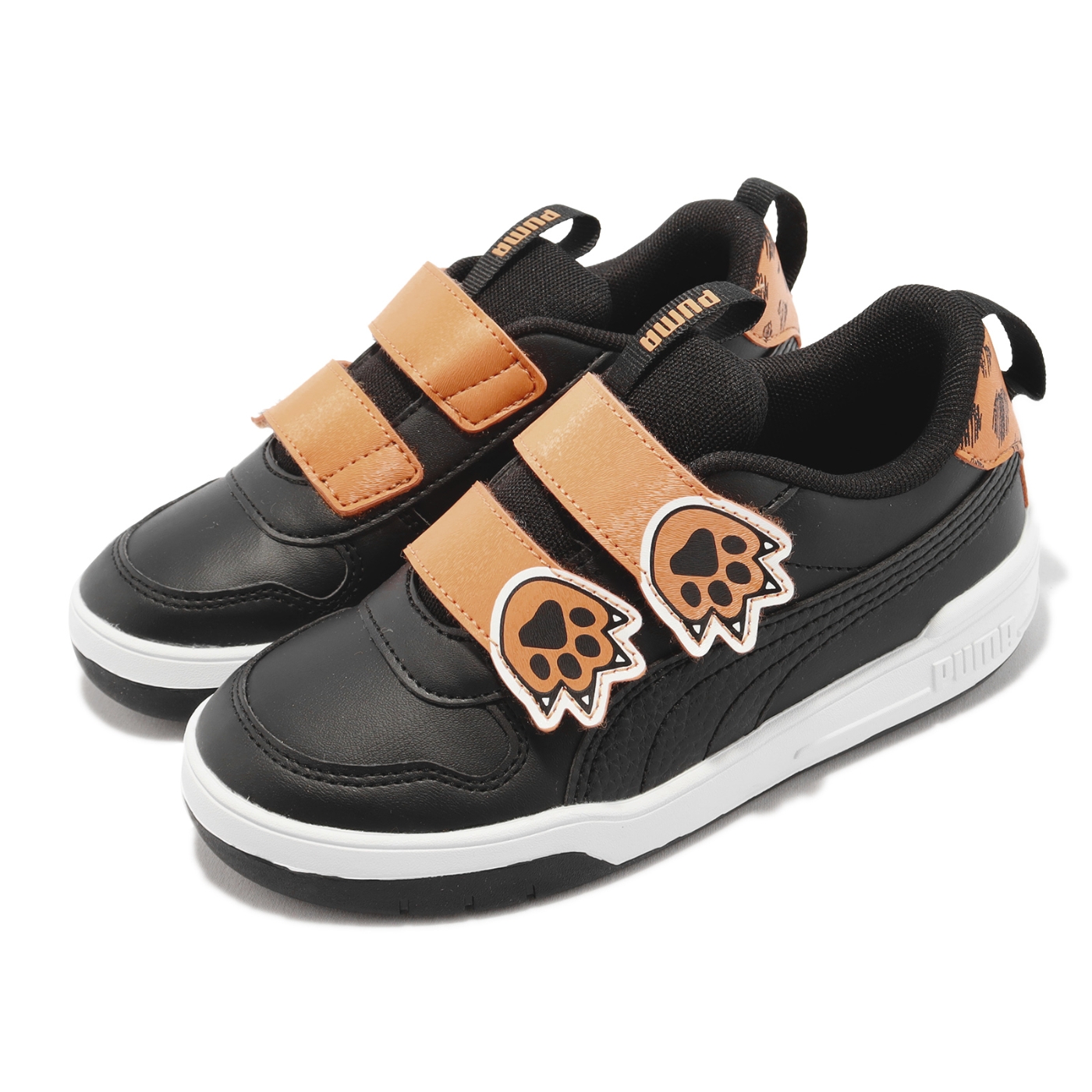 Puma 休閒鞋Multiflex MatesV PS 童鞋中童黑老虎動物紋童趣38976601