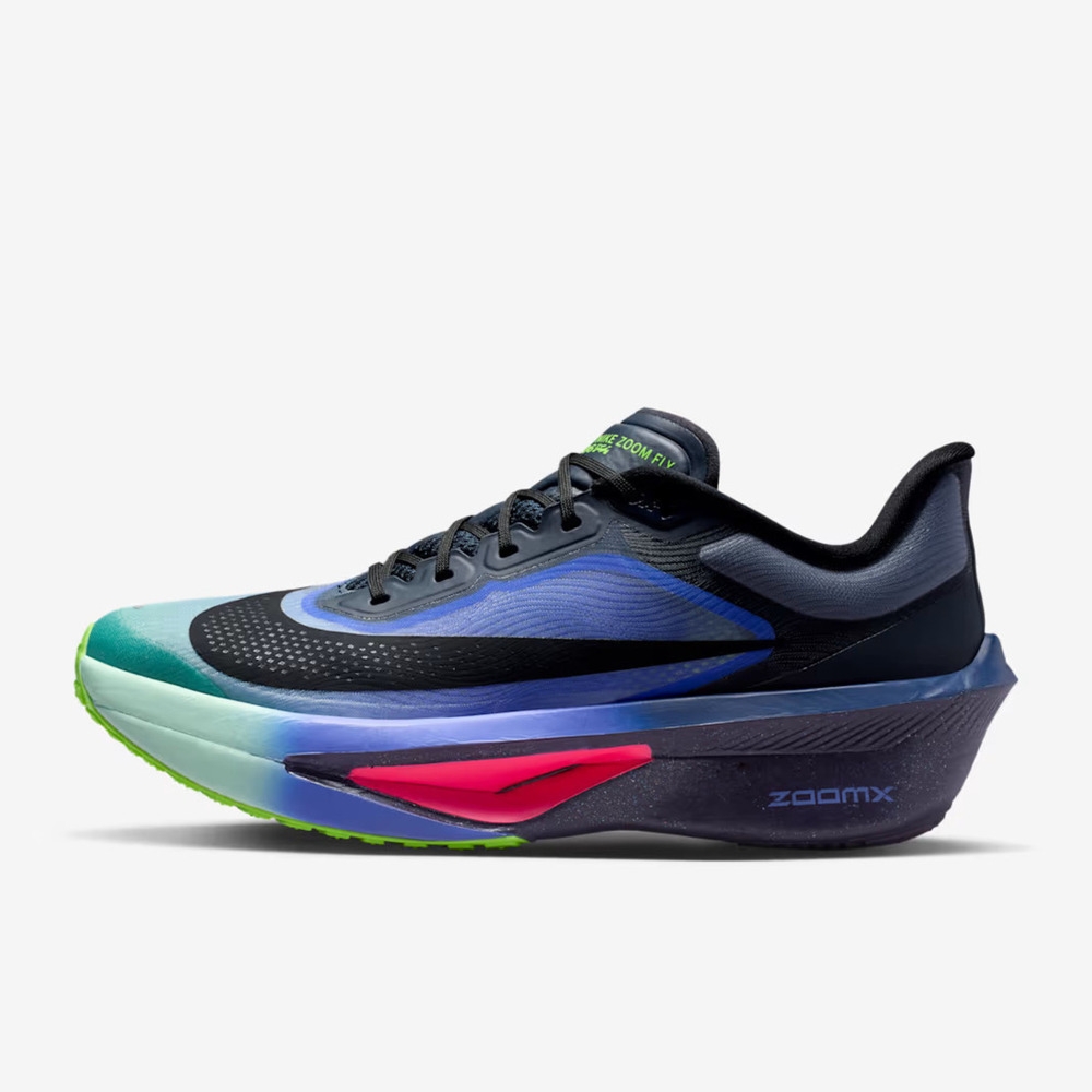 藍飛 Nike 耐吉Zoom Fly 6 Glam IO9572-400 男競速跑鞋路跑輕量碳板黑曜藍