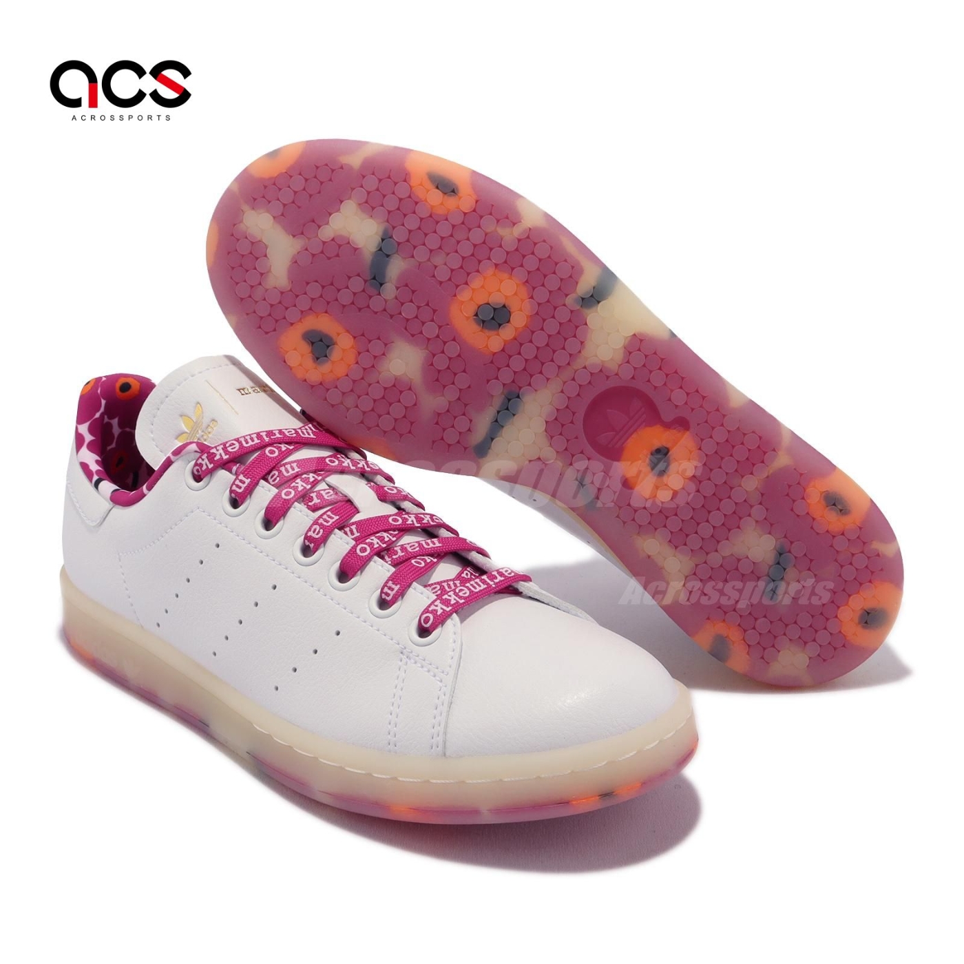 MARIMEKKO X adidas Stan Smith 男鞋女鞋聯名白粉紅花果凍底史密斯愛迪