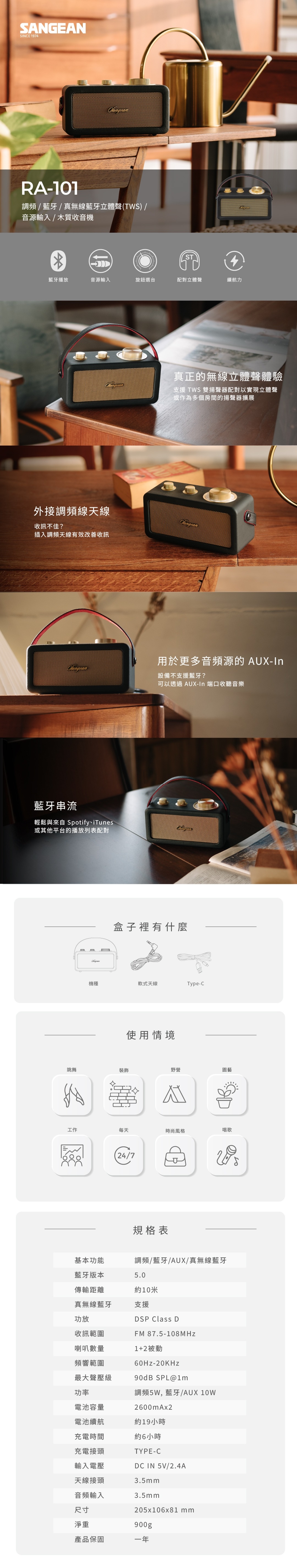 SANGEAN山進 RA-101 - 詳情1