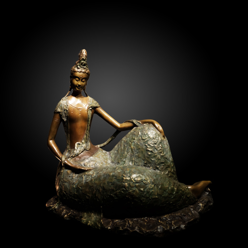 江戶時代（享保期）魚子地 象文襖引手「儒教考道天惠惠來」古銅製 重約5000克 江戶時代（享保期）魚子地 象文襖引手「儒教考道天惠惠來」古