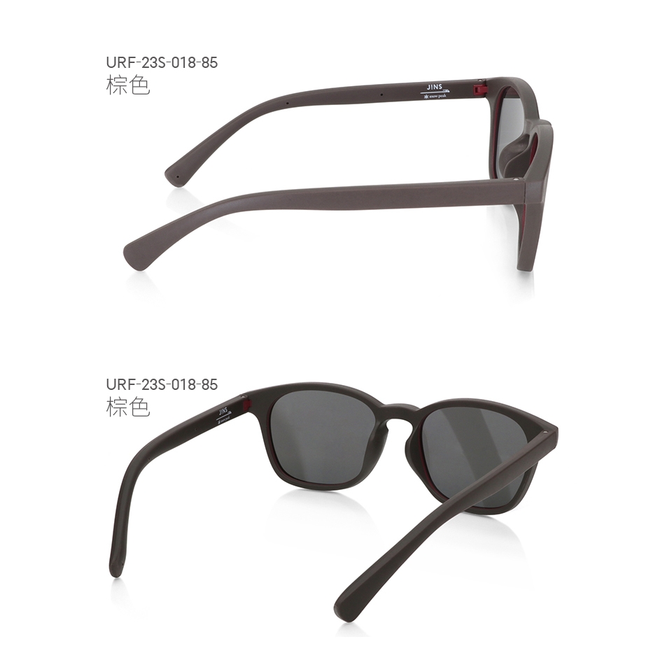 JINS × Snow Peak URF-23S-018 85 マットブラウン JINS×Snow Peak Rubber SUNGLASSES JINS × Snow Peak Rubber