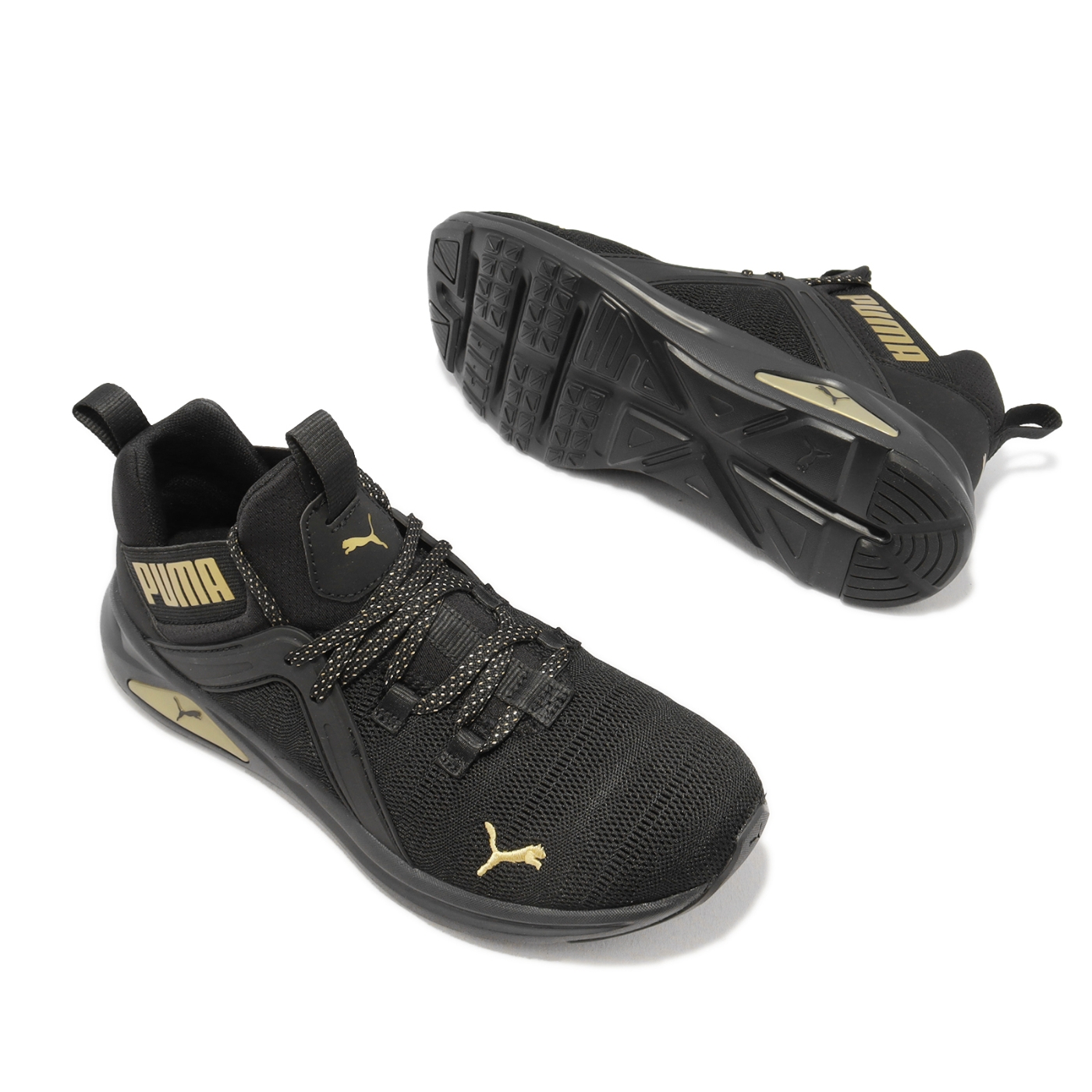 Puma 慢跑鞋Enzo Metal Wns 女鞋黑金緩震包覆透氣運動鞋19325701